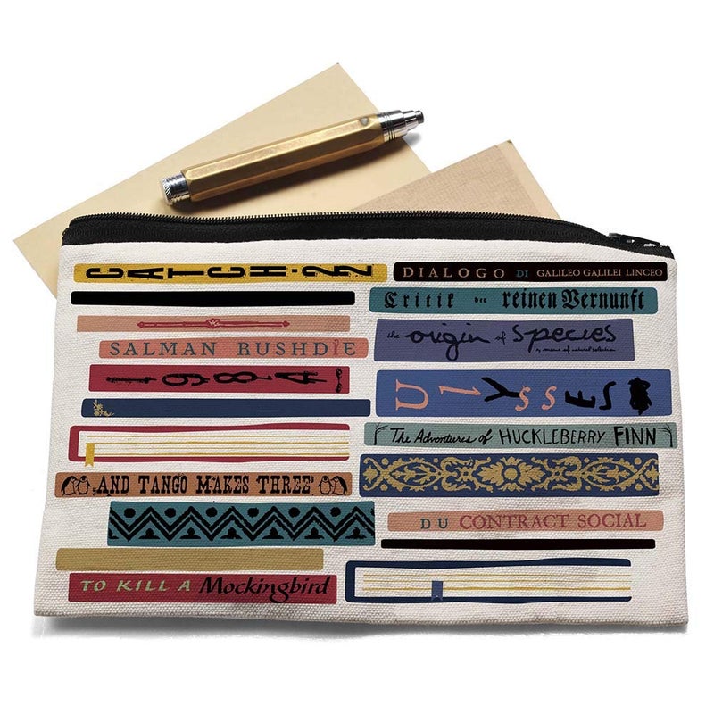 IHopes+ Ihopes Library bag Book Lover Gifts Library Card Pouch Library Gifts for Women Cosmetic Bag Birthday Gift for Book Lovers Bookworms Readers Friends Gifts - Image 2